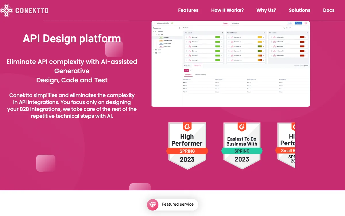 Conektto homepage screenshot