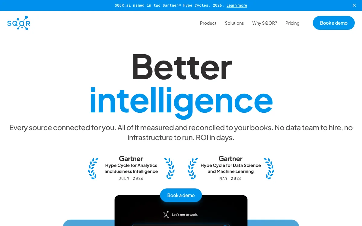 SQOR homepage screenshot