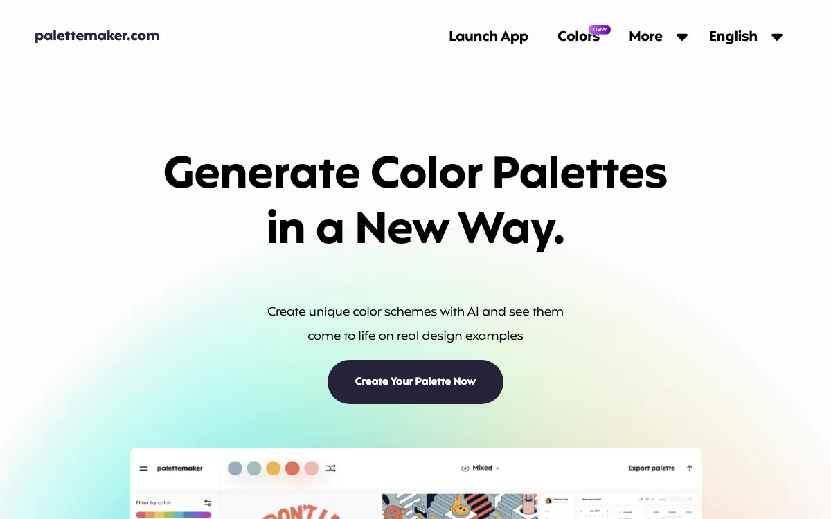 palettemaker.com homepage screenshot