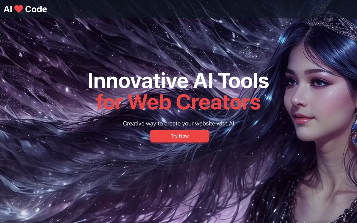 AI Love Code homepage screenshot