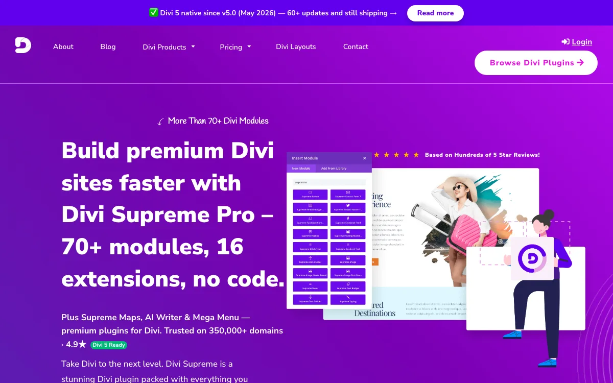 Supreme AI Writer homepage screenshot