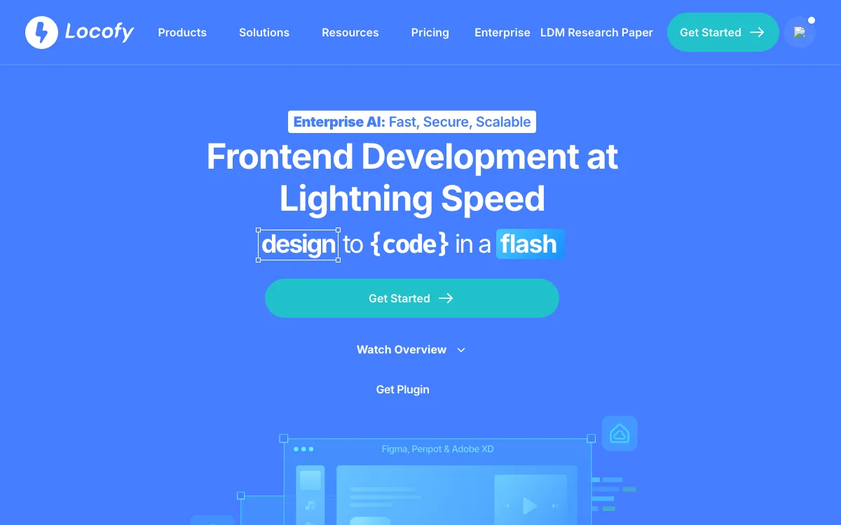 Locofy homepage screenshot