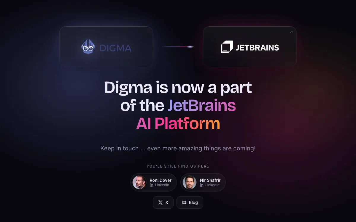 Digma AI homepage screenshot