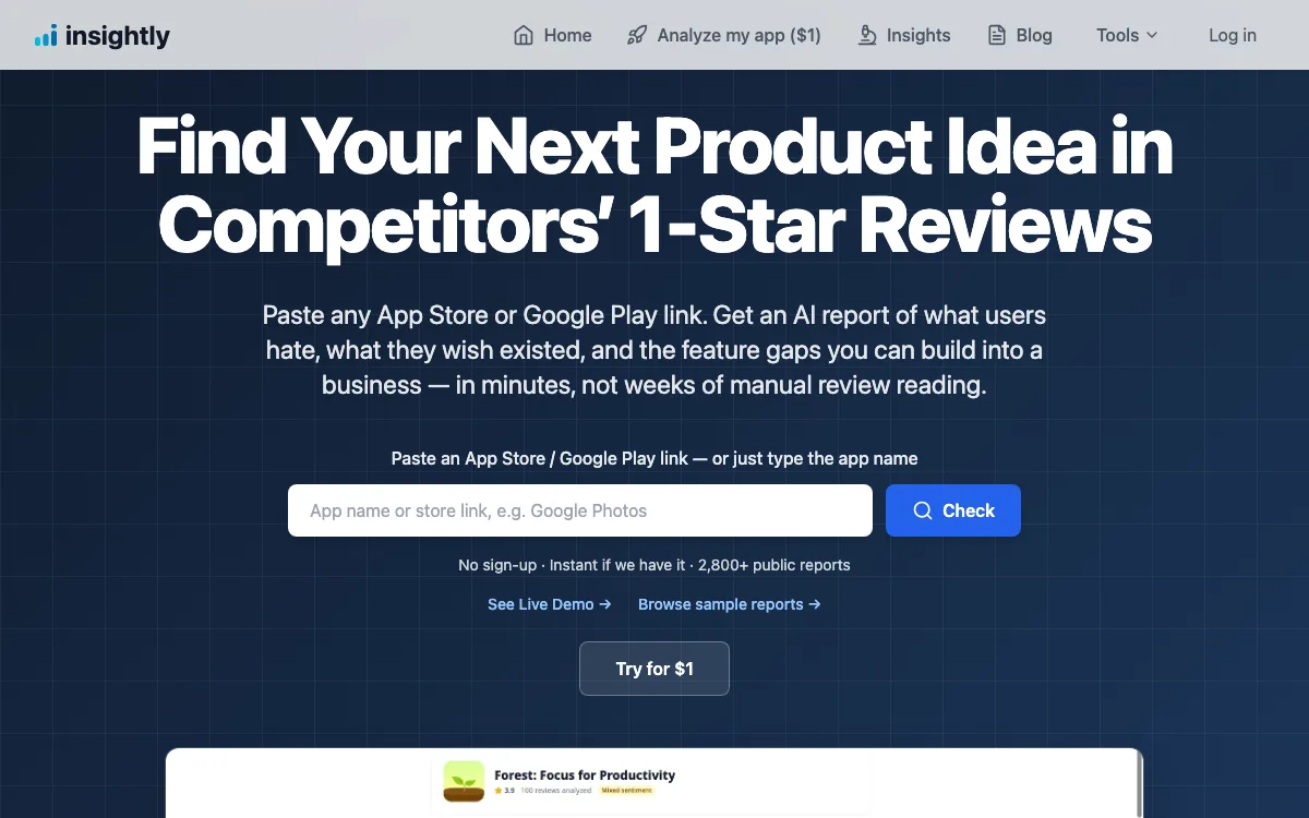 Insightly homepage screenshot