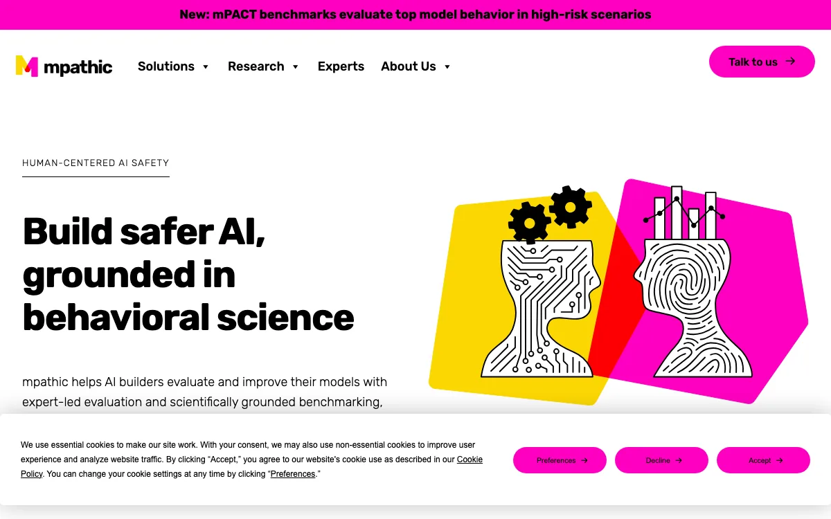 mpathic.ai homepage screenshot