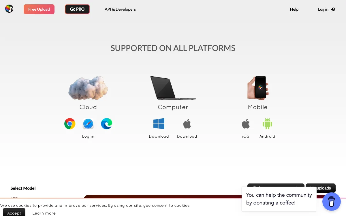 Splitter.ai homepage screenshot