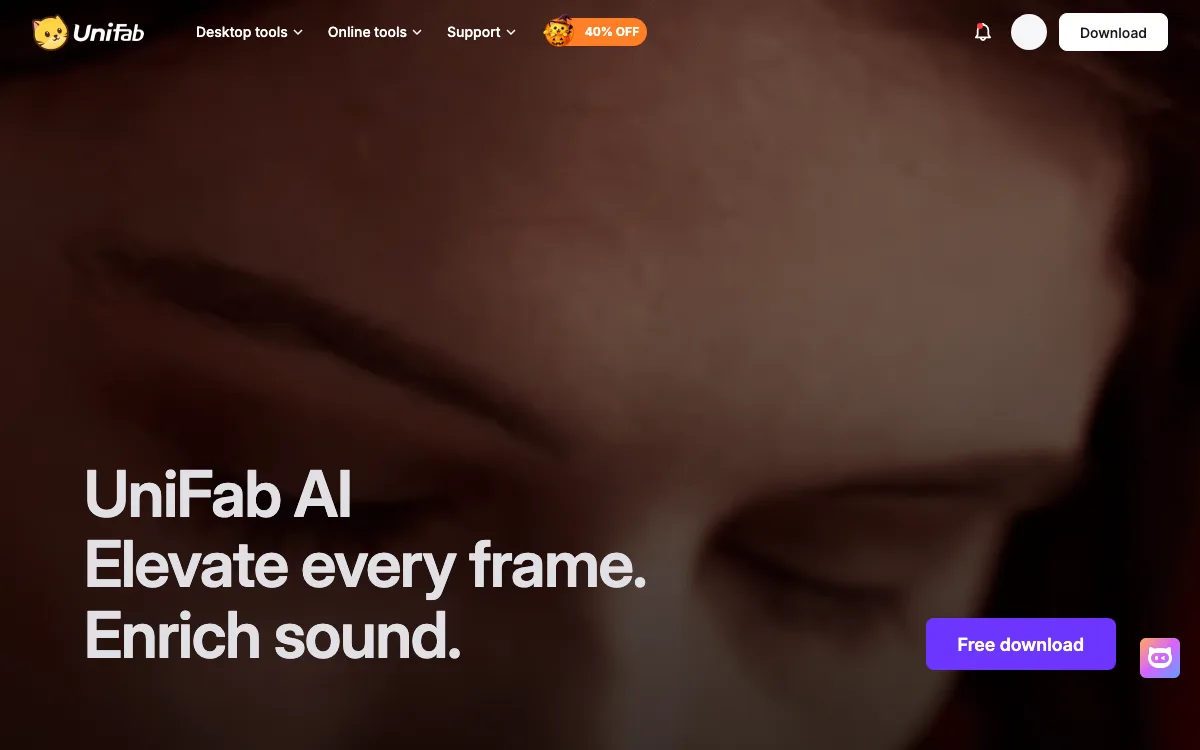 UniFab All In One homepage screenshot