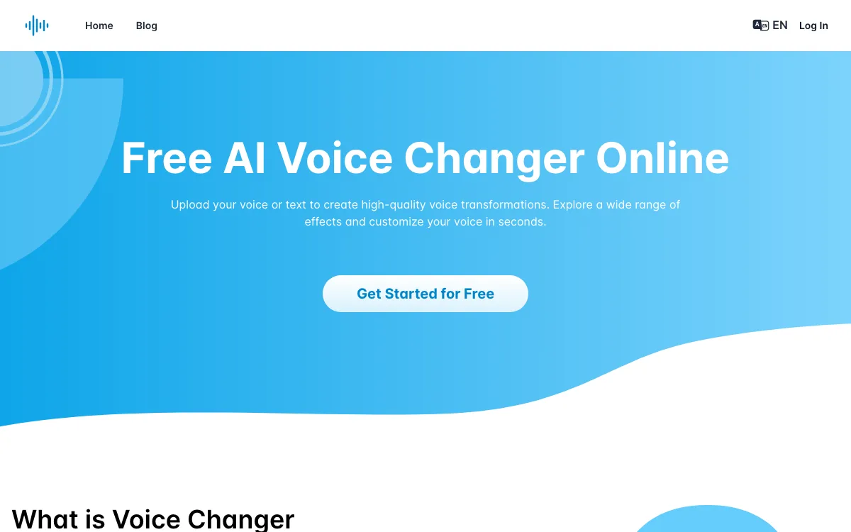 VoiceChanger.im homepage screenshot