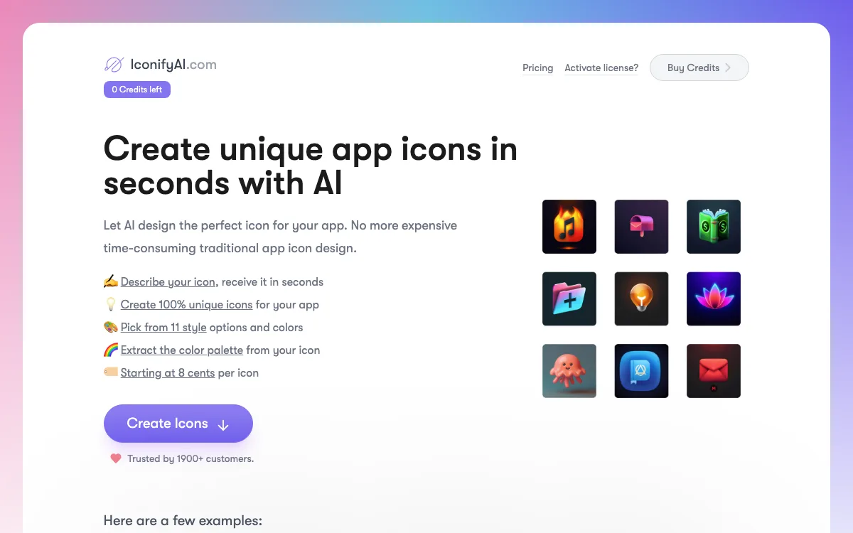 iconifyai.com homepage screenshot