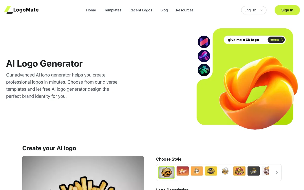 LOGORA homepage screenshot