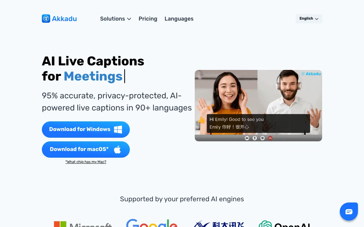 Akkadu homepage screenshot