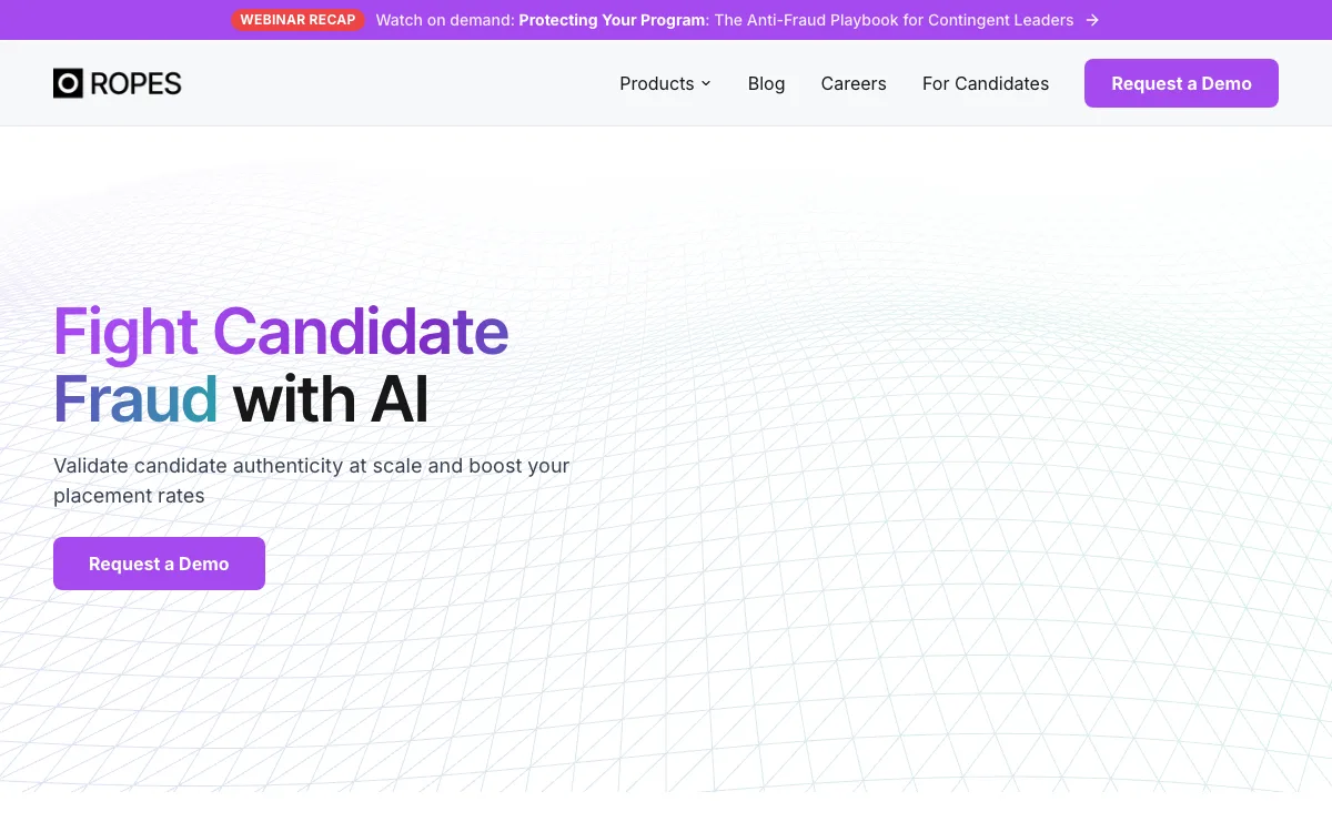 Ropes AI homepage screenshot