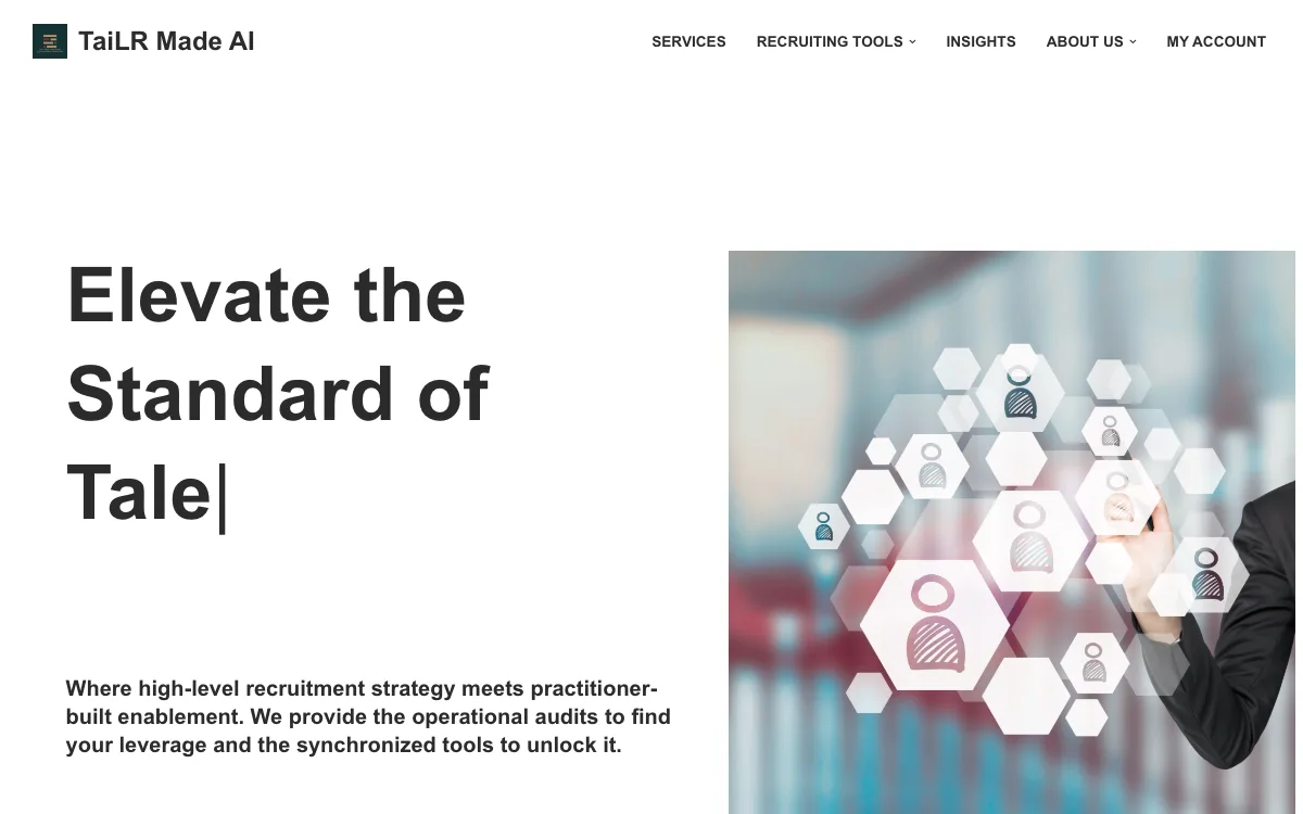 Verify by TaiLR Made AI homepage screenshot