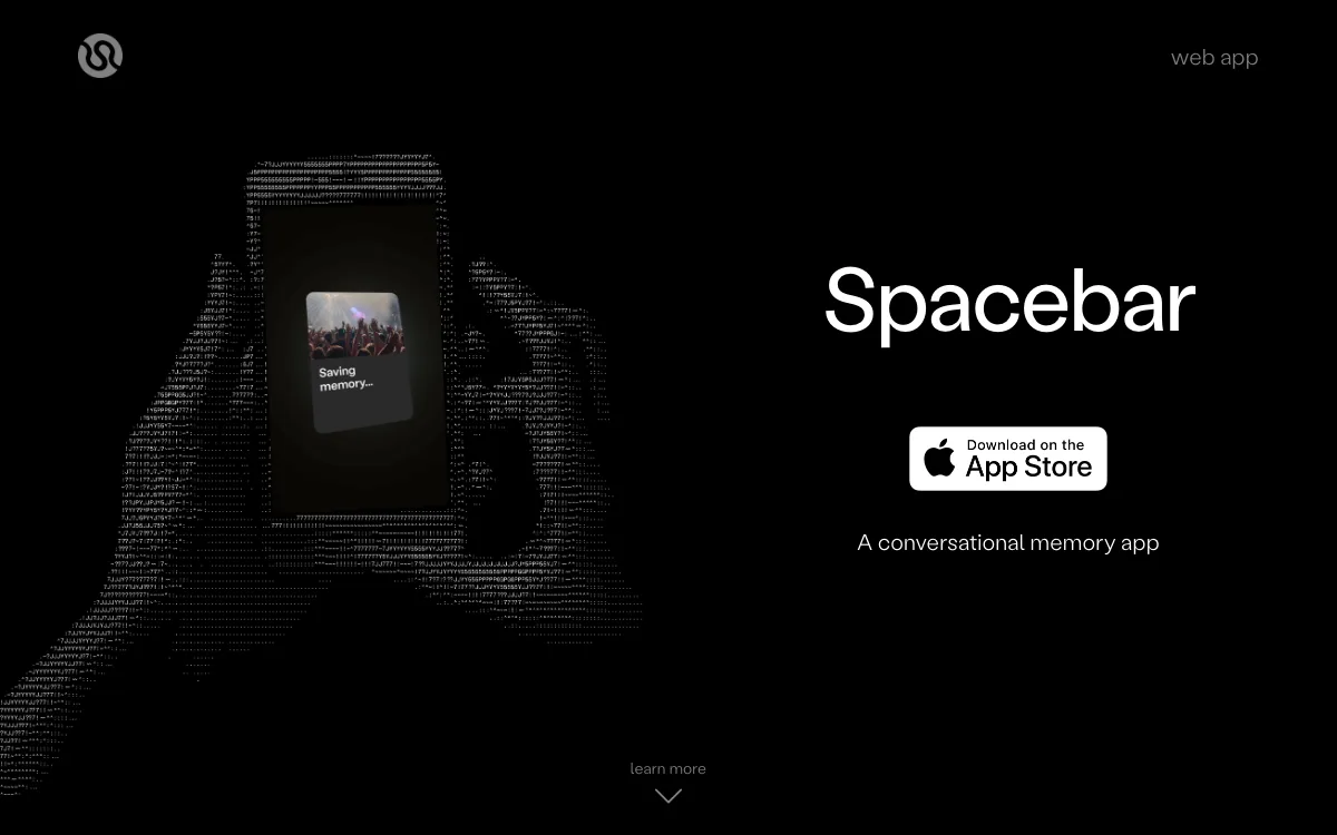 Spacebar homepage screenshot