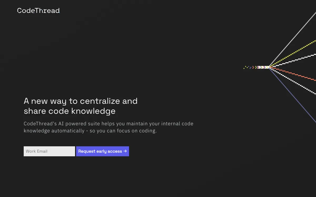 CodeThread homepage screenshot