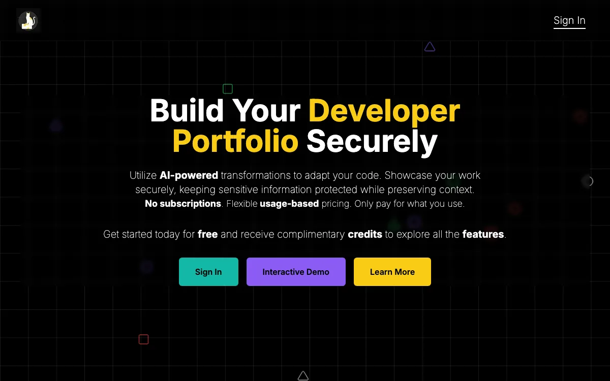 GitCase.dev homepage screenshot