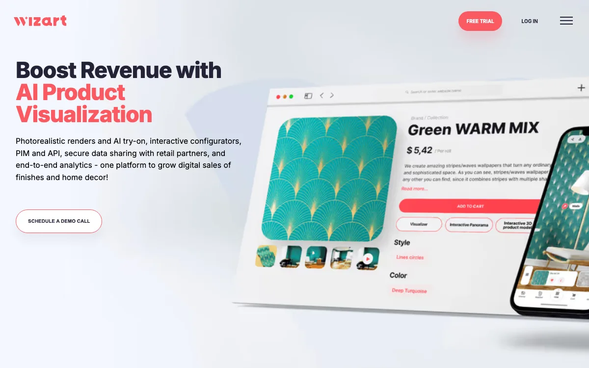 wizart.ai homepage screenshot