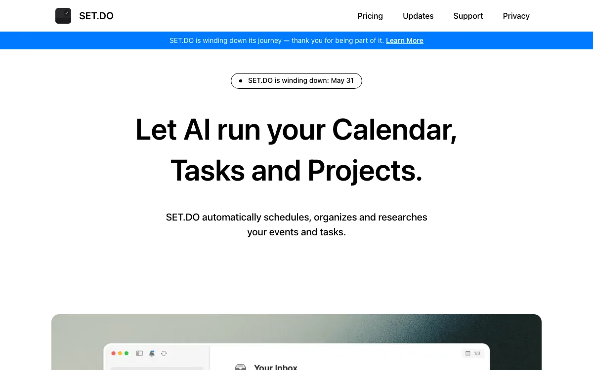 SET.DO homepage screenshot