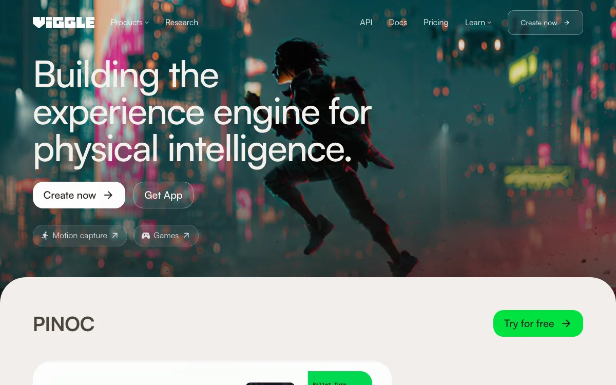 Viggle Ai homepage screenshot