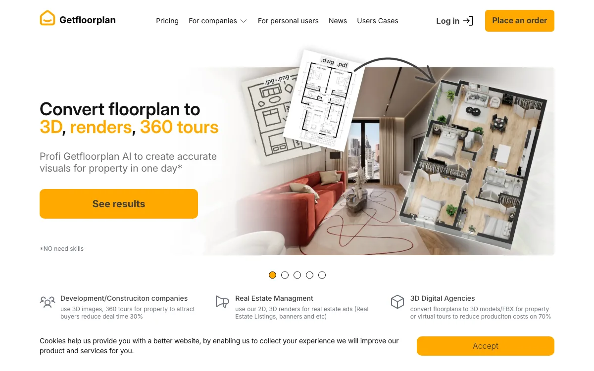 Get Floor Plan homepage screenshot