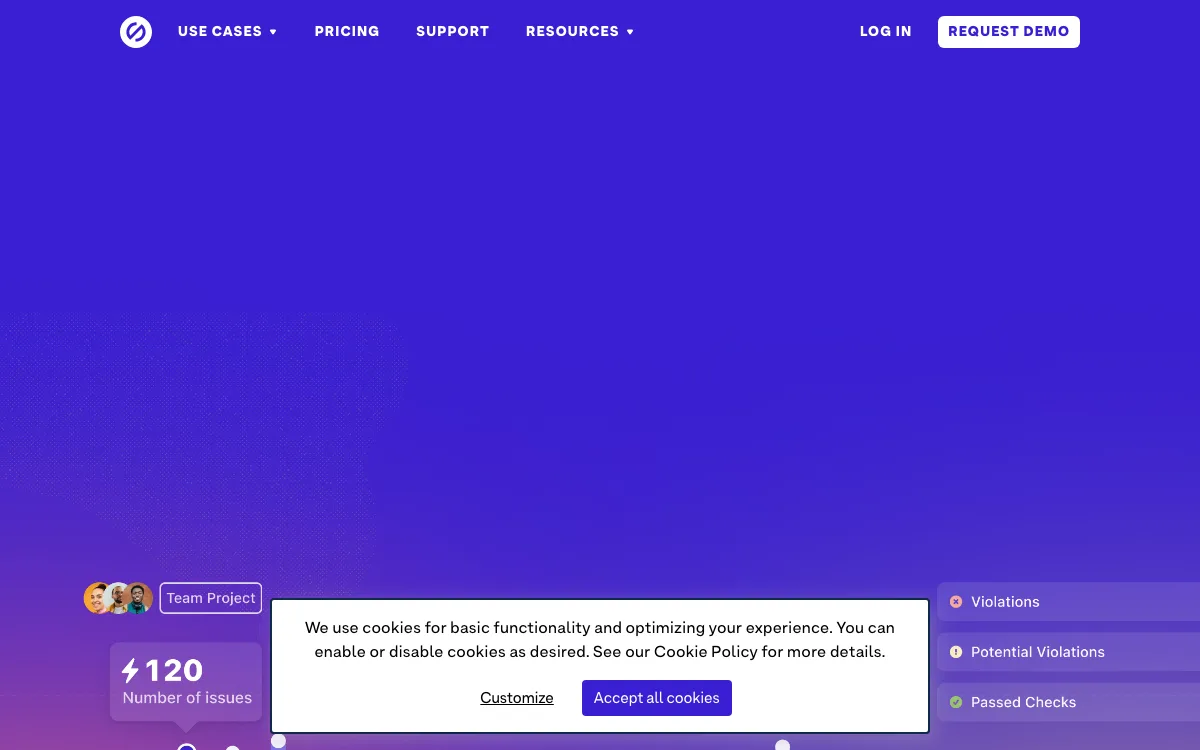 Stark homepage screenshot
