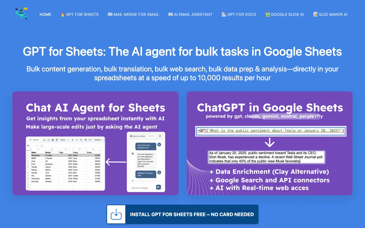 AI Doc GPT homepage screenshot