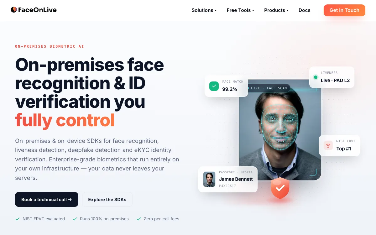 Free Face Search Online homepage screenshot