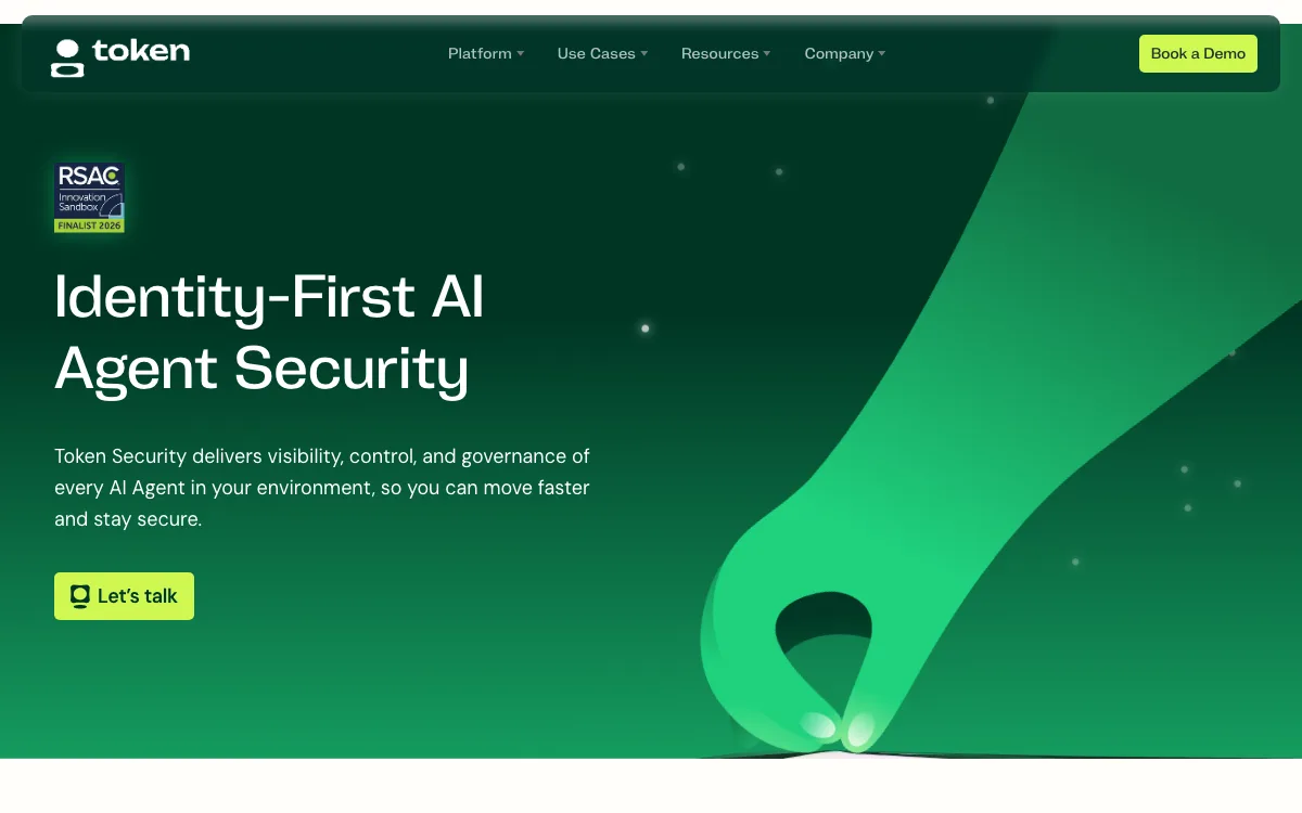 Token Security homepage screenshot