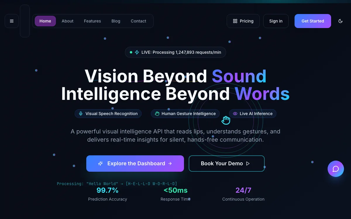 CharadeAI homepage screenshot
