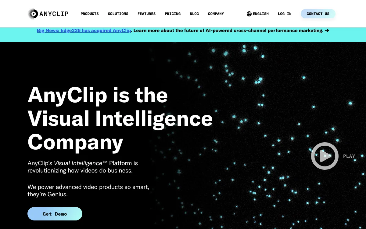 AnyClip homepage screenshot
