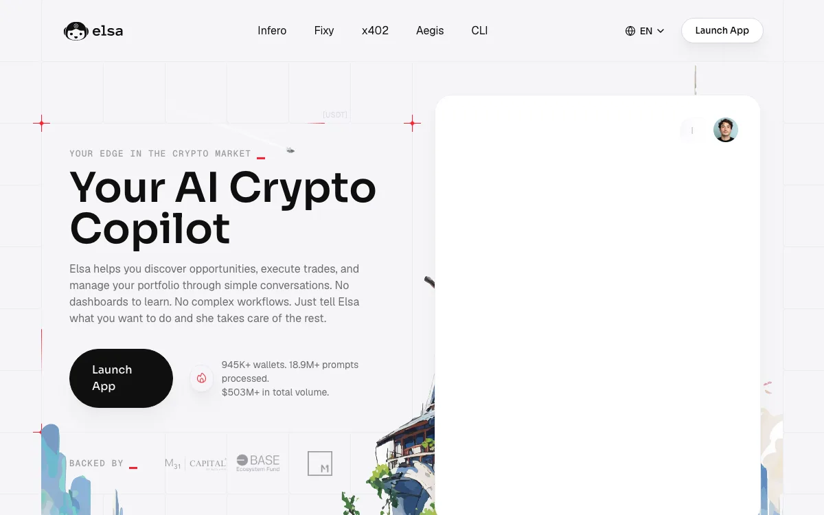 Heyelsa homepage screenshot