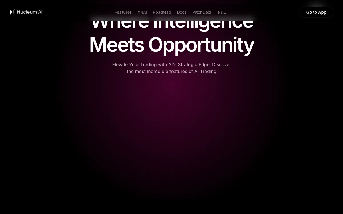Nucleum homepage screenshot