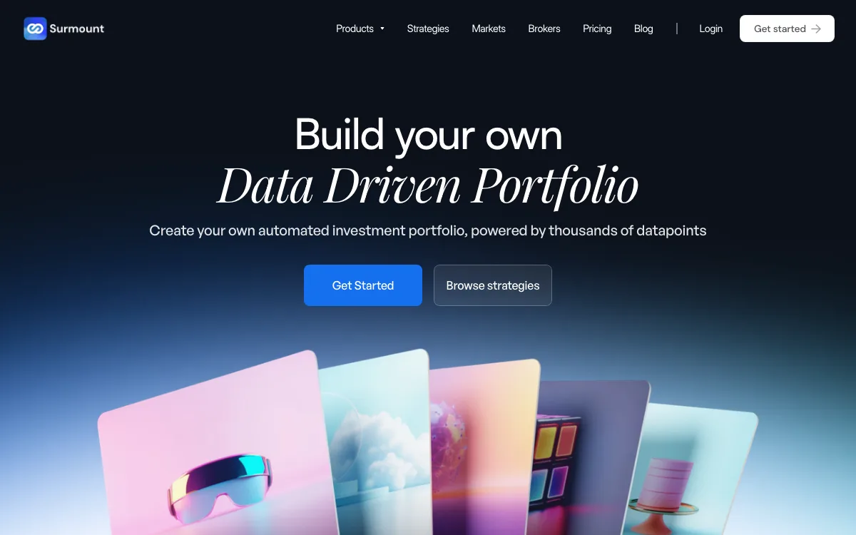 Surmount homepage screenshot