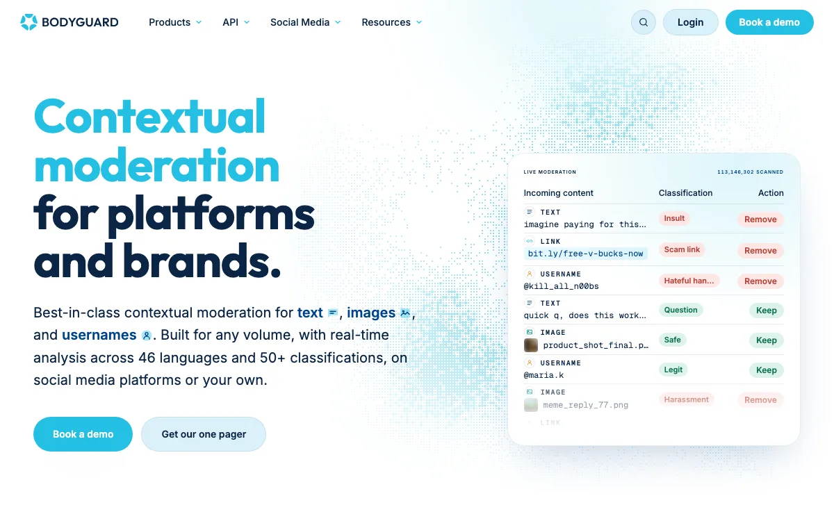 bodyguard.ai homepage screenshot