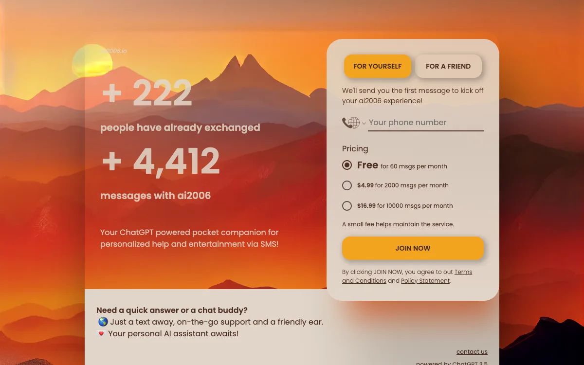 ai2006 homepage screenshot