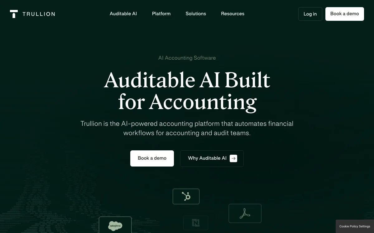 Trullion homepage screenshot