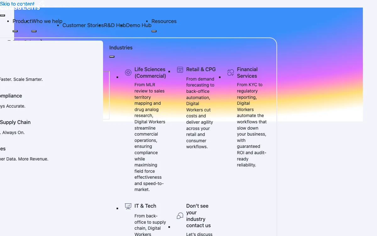CausaLens homepage screenshot