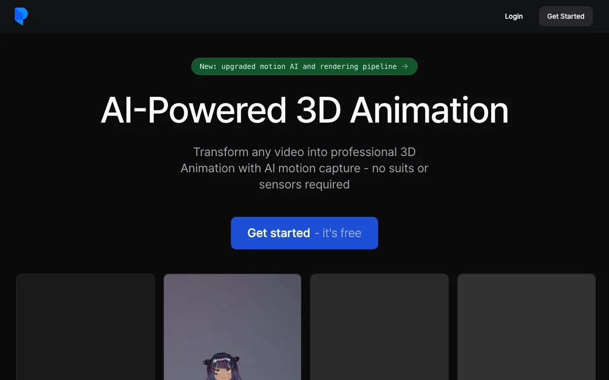 Plask homepage screenshot
