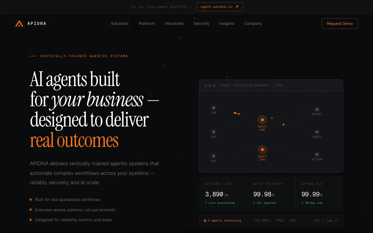 APIDNA homepage screenshot
