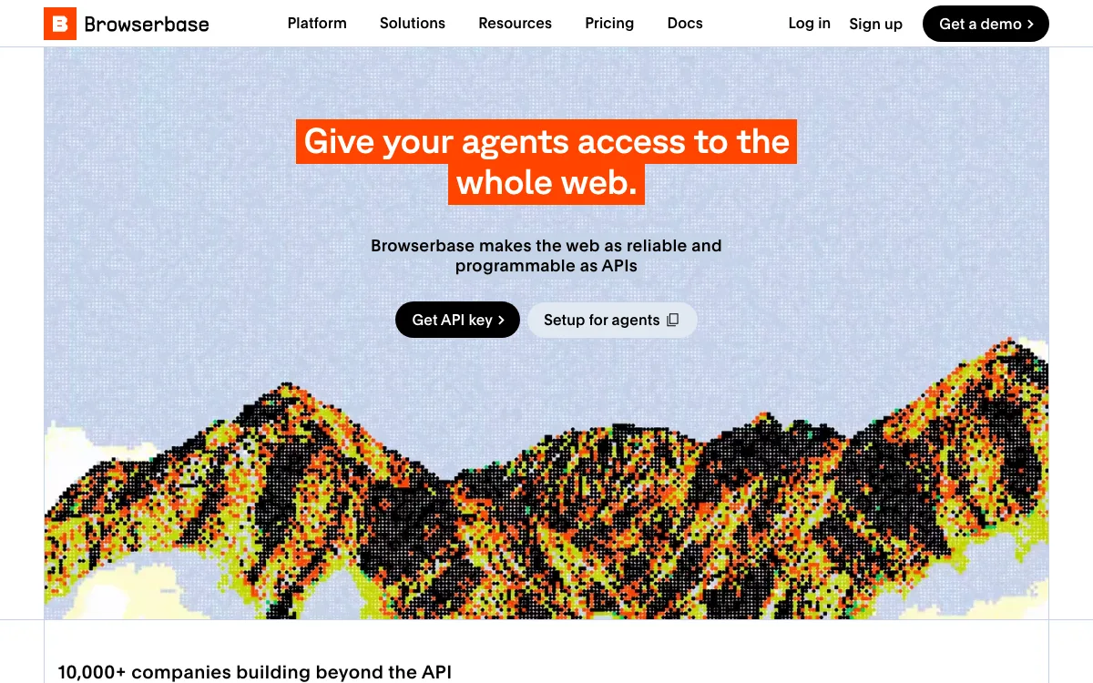 Open Operator homepage screenshot