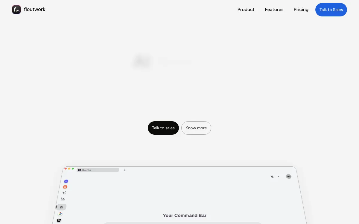 Floutwork homepage screenshot