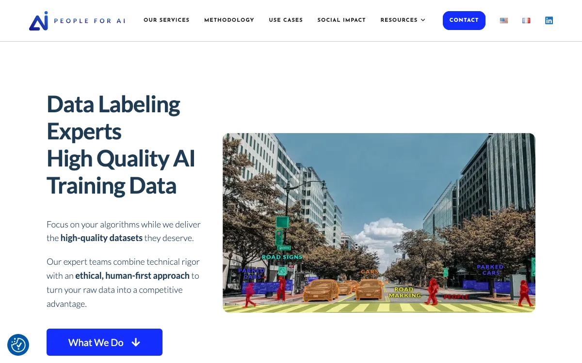 People For AI homepage screenshot