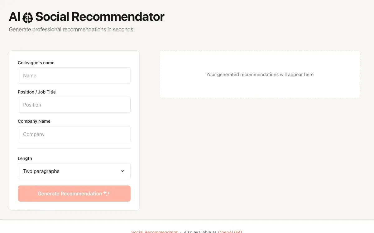 Ko-fi homepage screenshot