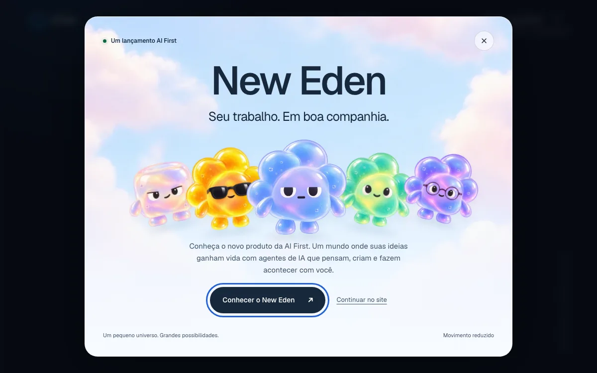 AI FIRST homepage screenshot