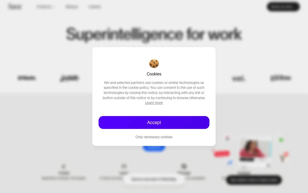 Sana Labs homepage screenshot