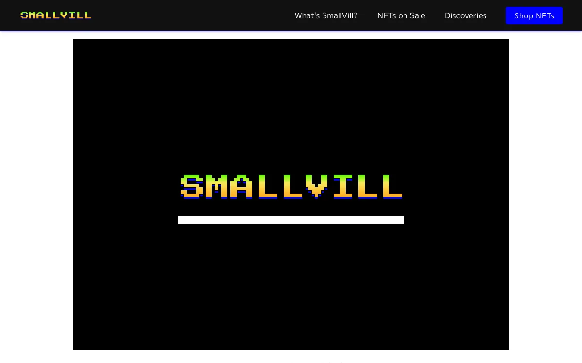 SmallVill homepage screenshot