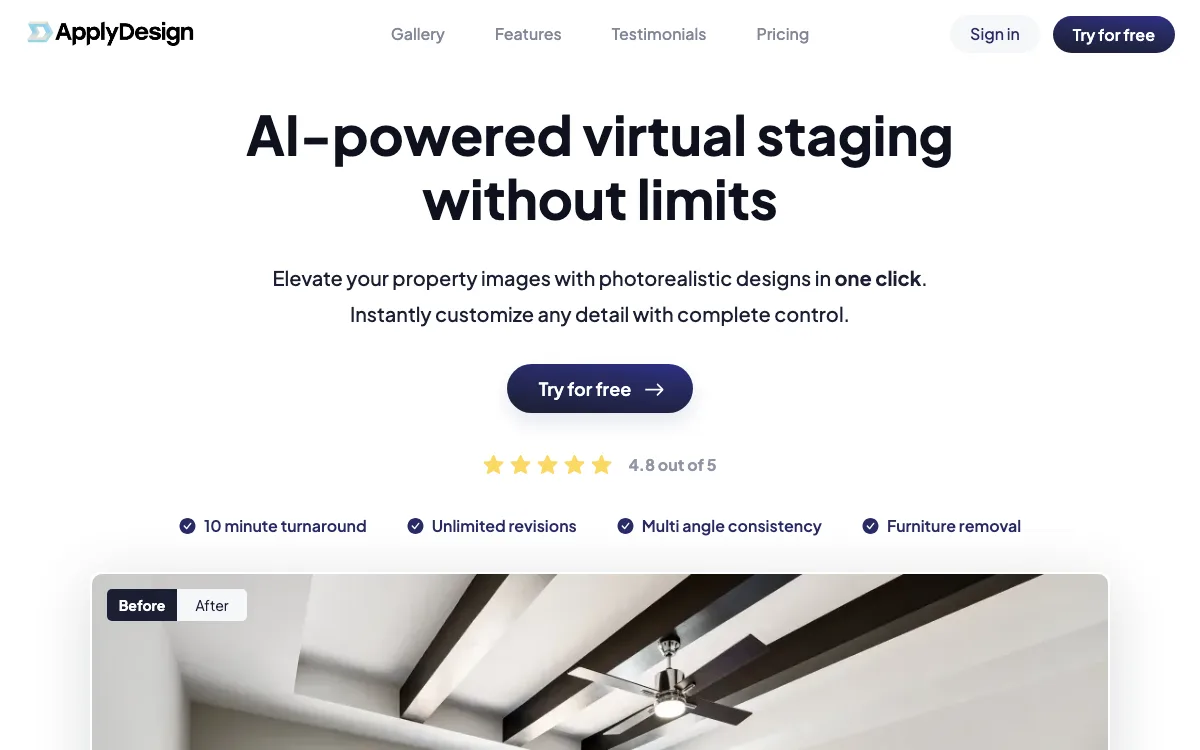 ApplyDesign homepage screenshot