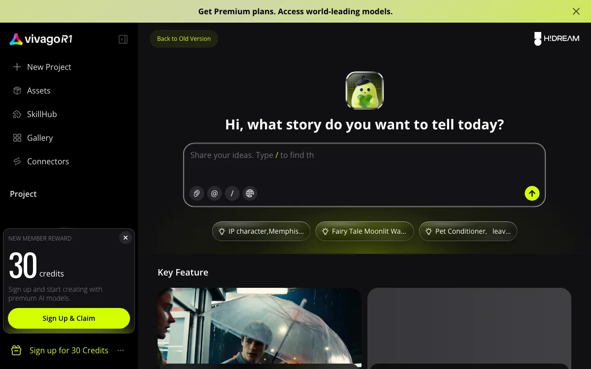 Viva AI homepage screenshot