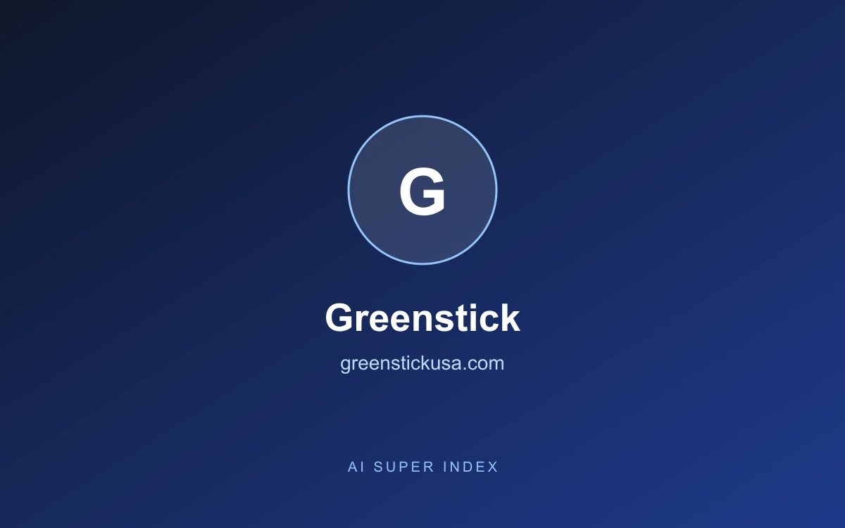 Greenstick homepage screenshot