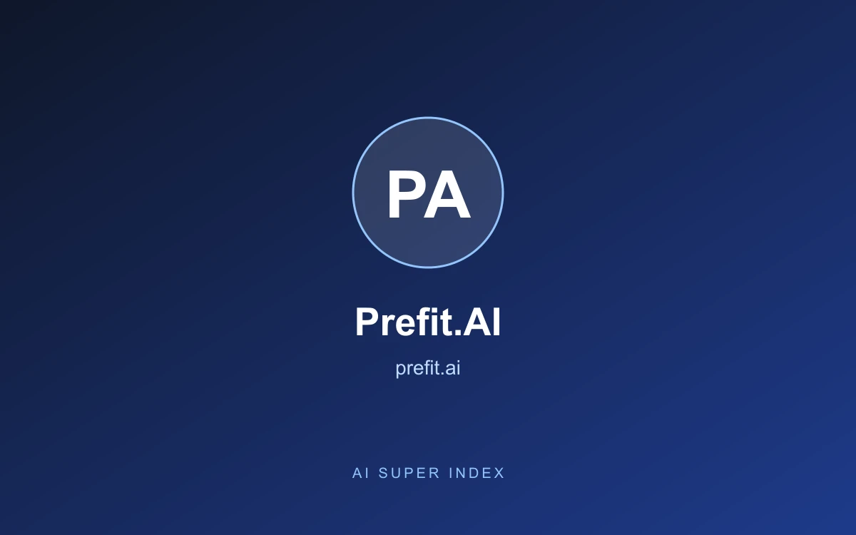 Prefit.AI homepage screenshot